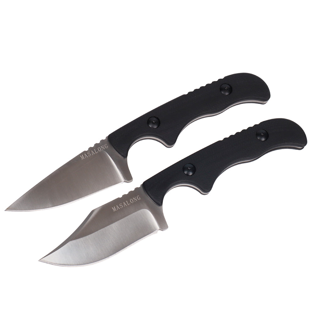 MASALONG kni232 EDC 9Cr14MOV Hard Stainless Steel Camping Fixed Blade Knife