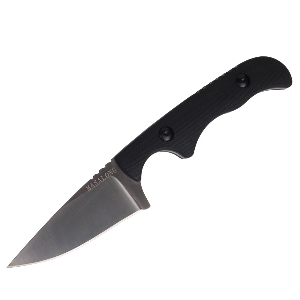 MASALONG kni232 EDC 9Cr14MOV Hard Stainless Steel Camping Fixed Blade Knife