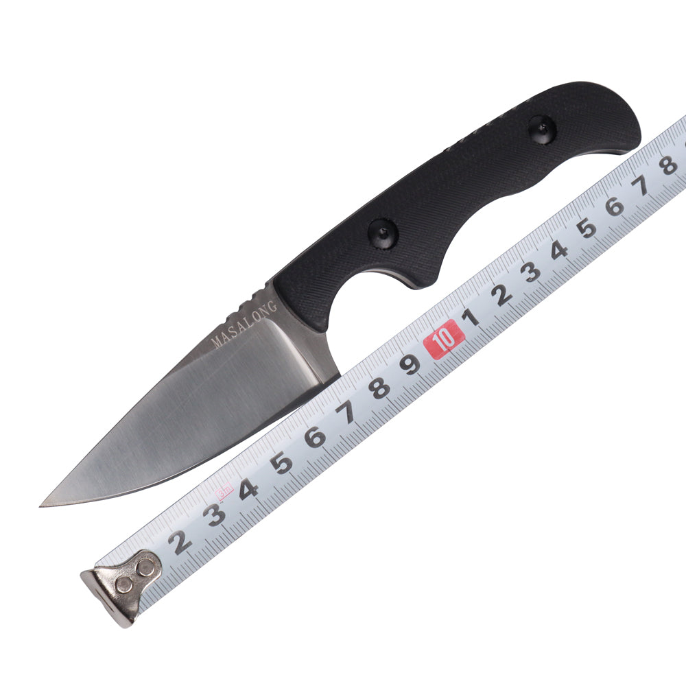 MASALONG kni232 EDC 9Cr14MOV Hard Stainless Steel Camping Fixed Blade Knife