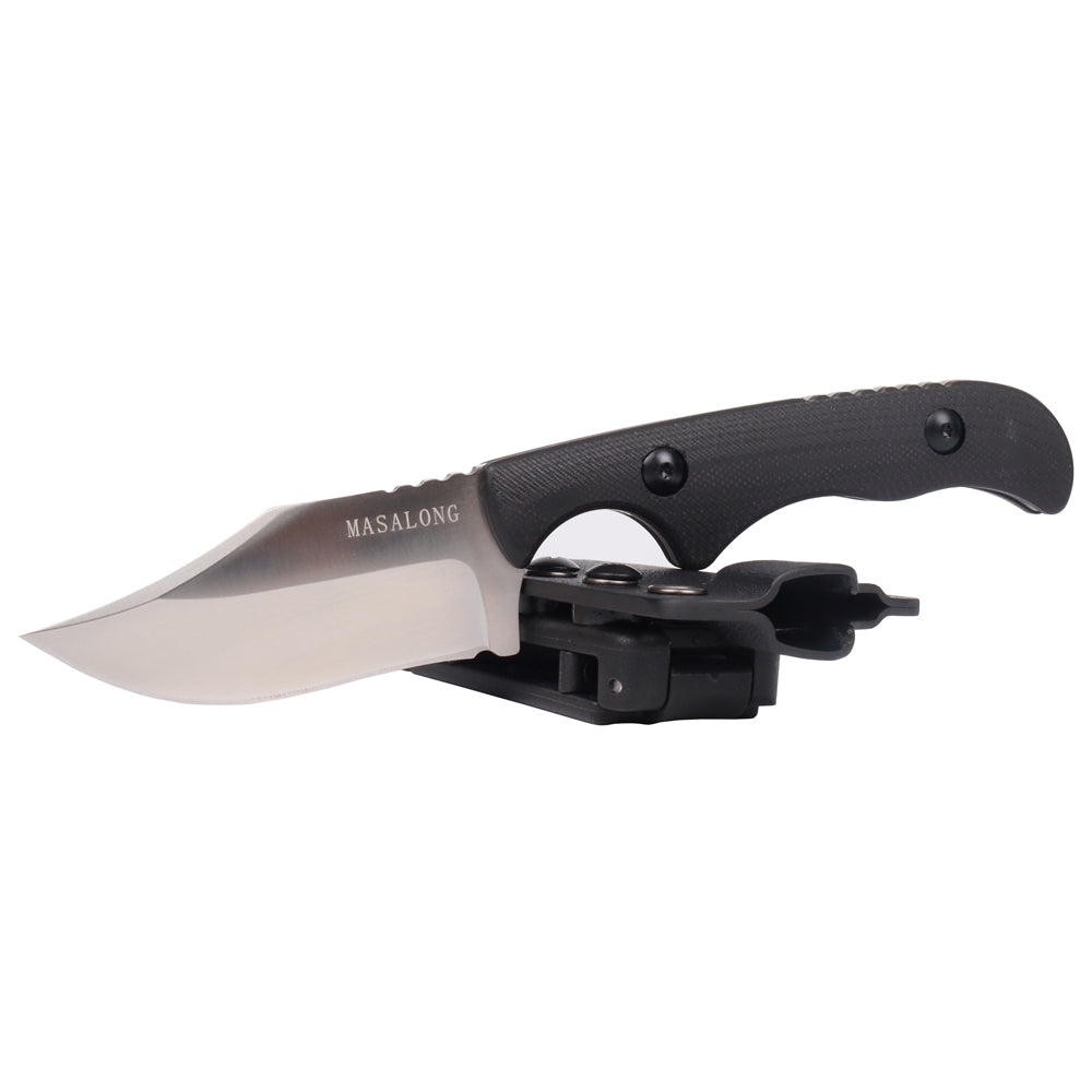MASALONG kni232 EDC 9Cr14MOV Hard Stainless Steel Camping Fixed Blade Knife