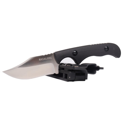MASALONG kni232 EDC 9Cr14MOV Hard Stainless Steel Camping Fixed Blade Knife