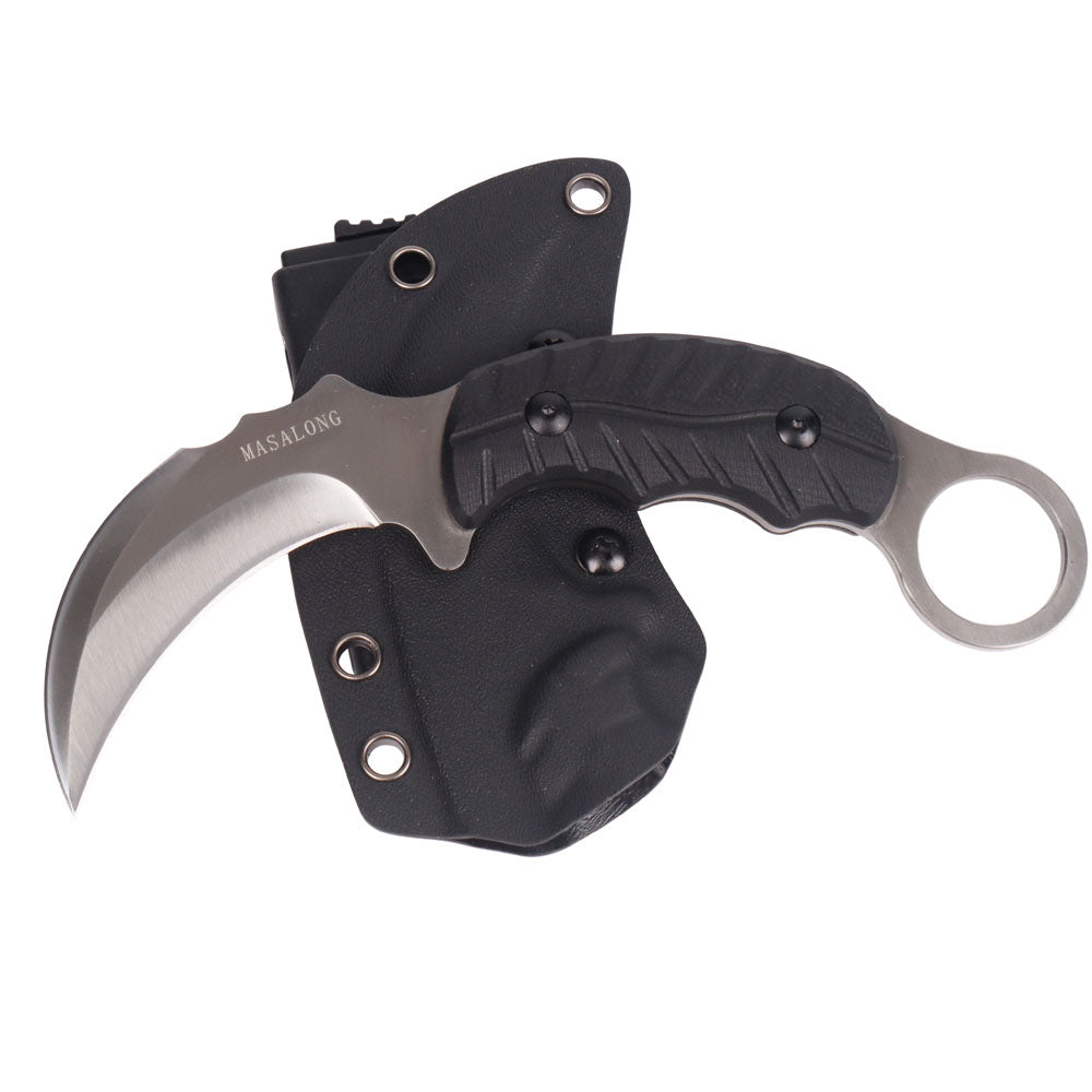MASALONG Double edged Claw kni233 Anti-rust super hardness 61HRC double blade karambit knife