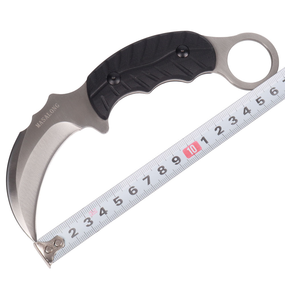 MASALONG Double edged Claw kni233 Anti-rust super hardness 61HRC double blade karambit knife