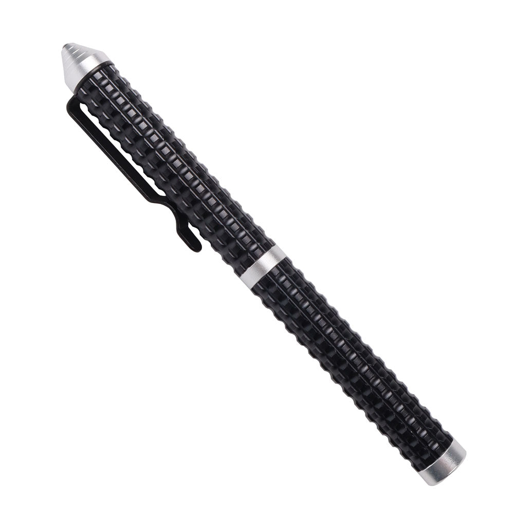 Masalong kni235 Damascus blade aluminum alloy Pen EDC knife 5.4inch for Open envelopes,Tail hammer break window, utility knife, available in the office