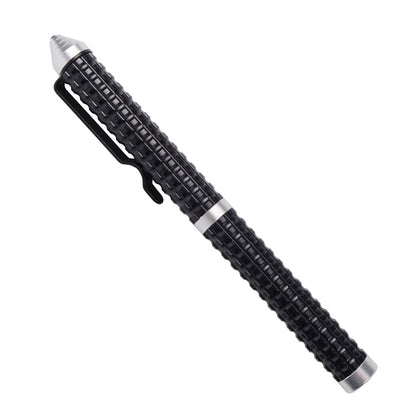 Masalong kni235 Damascus blade aluminum alloy Pen EDC knife 5.4inch for Open envelopes,Tail hammer break window, utility knife, available in the office