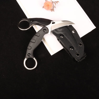 Masalong Little falcon kni239 Claw Outdoor Survival Tactical D2 Steel Fixed Blade Knife Exquisitely polished, comfortable handle with Sheath   /Masalong Outdoor Camping Tactical Survival D2 steel Claw Knife with Kydex sheath