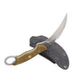 Cuchillo MASALONG Kni156 Tiger de hoja fija para supervivencia al aire libre, caza, táctico, Karambit 
