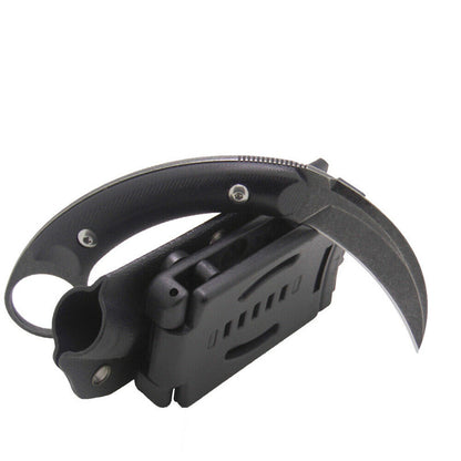MASALONG Kni160 Snake shadow Faca tática de sobrevivência, lâmina de caça, acampamento, caminhada, ferramentas de resgate, facas de garra Karambit 