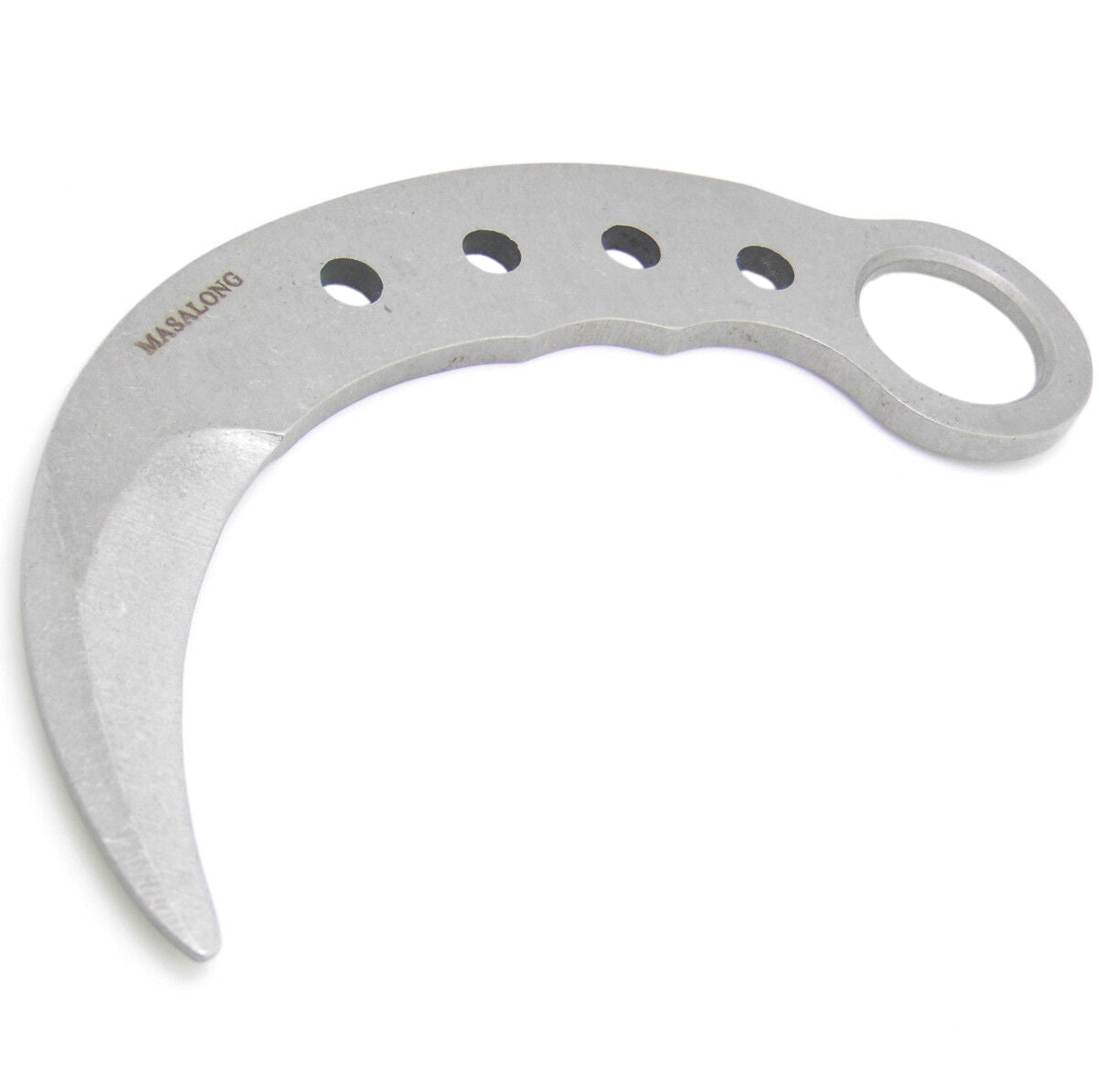 MASALONG Knione Camp Hunting Survival Tools Training Navaja de bolsillo portátil Cuchillo Karambit de hoja desafilada