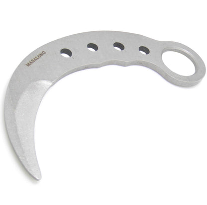 MASALONG Knione Camp Hunting Survival Tools Training Navaja de bolsillo portátil Cuchillo Karambit de hoja desafilada