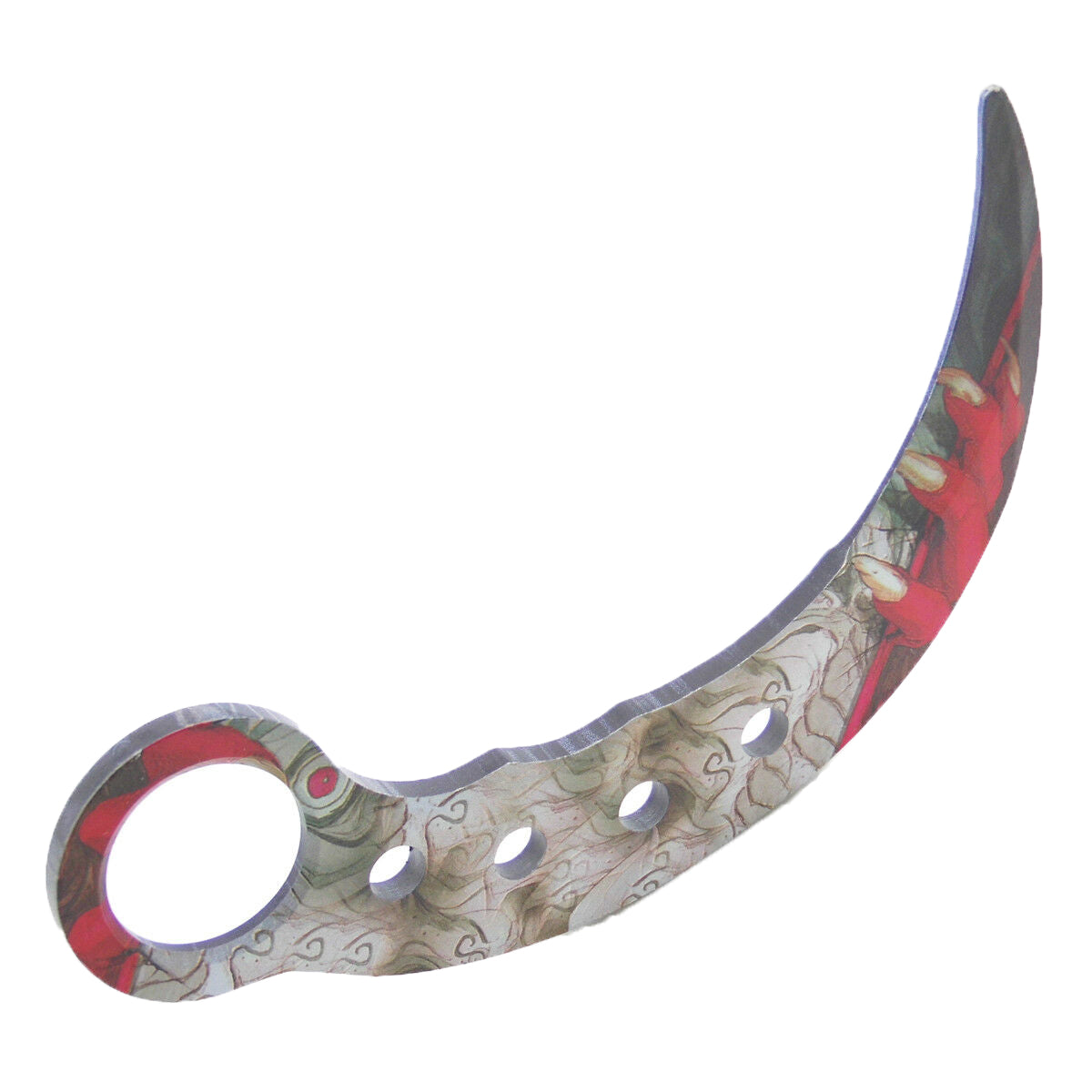 MASALONG Knione Camp Hunting Survival Tools Training Navaja de bolsillo portátil Cuchillo Karambit de hoja desafilada