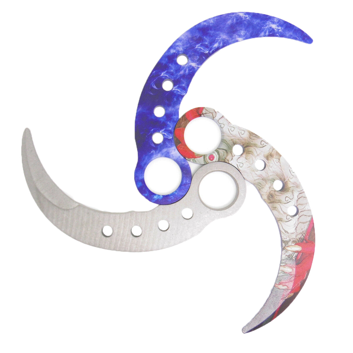 MASALONG Knione Camp Hunting Survival Tools Training Navaja de bolsillo portátil Cuchillo Karambit de hoja desafilada